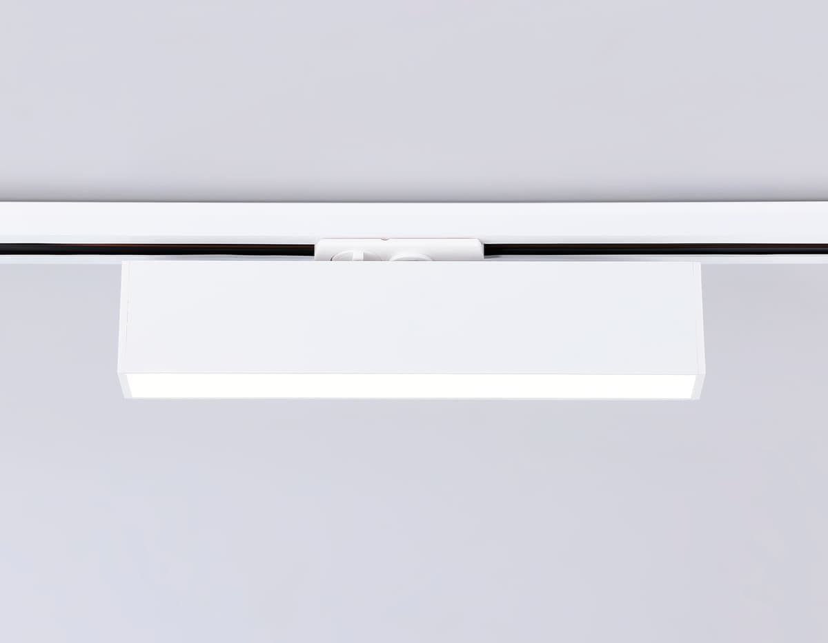 Трековый однофазный светодиодный светильник GL6763 WH белый LED 12W 4200K 300*22*48 Ambrella Light 14