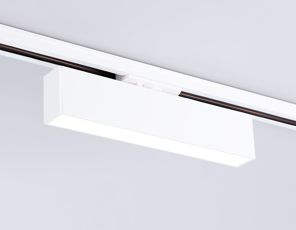 Трековый однофазный светодиодный светильник GL6763 WH белый LED 12W 4200K 300*22*48 Ambrella Light 15