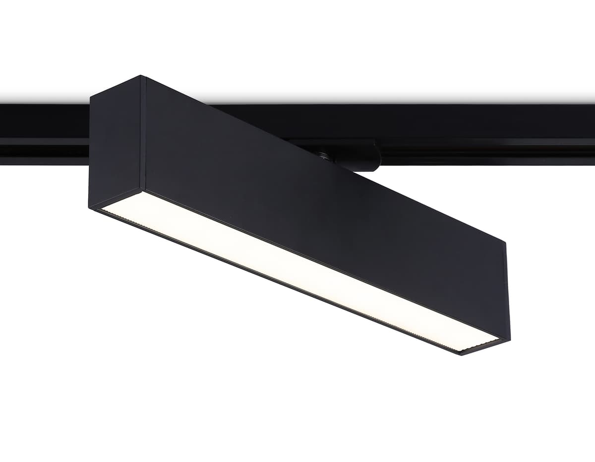 Трековый однофазный светодиодный светильник GL6767 BK черный LED 12W 4200K 300*22*48 Ambrella Light 9