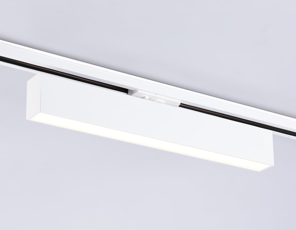 Трековый однофазный светодиодный светильник GL6769 WH белый LED 24W 3000K 600*22*48 Ambrella Light 13