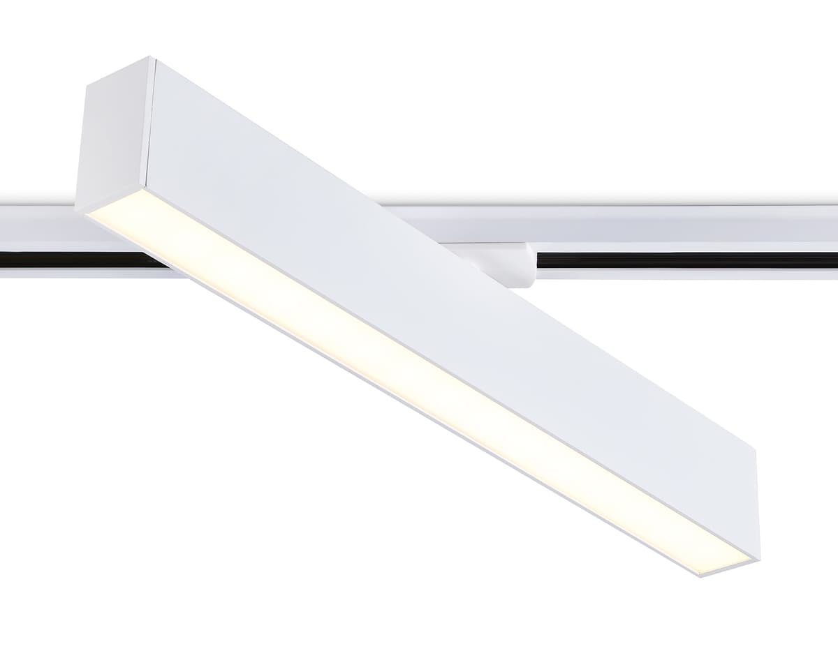 Трековый однофазный светодиодный светильник GL6769 WH белый LED 24W 3000K 600*22*48 Ambrella Light 9