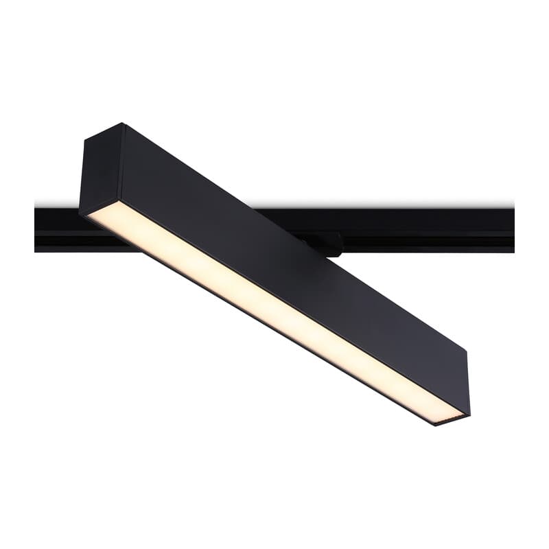 Трековый однофазный светодиодный светильник GL6775 BK черный LED 24W 3000K 600*22*48 Ambrella Light 9