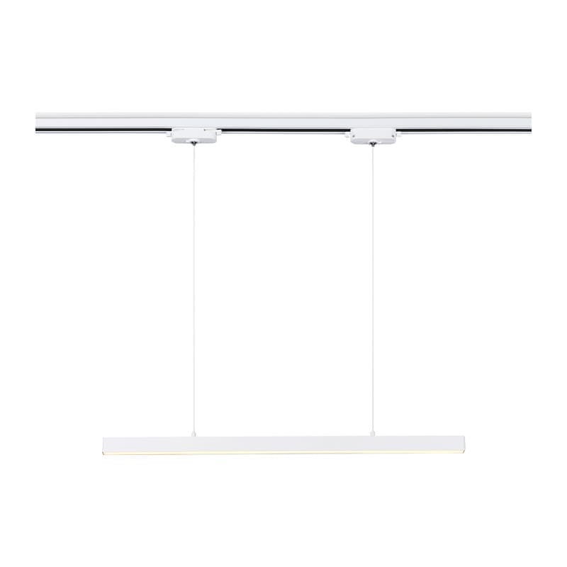 Трековый однофазный подвесной светодиодный светильник GL6782 WH белый LED 24W 3000K 600*22*1025 Ambrella Light 9