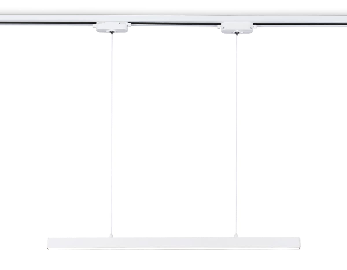 Трековый однофазный подвесной светодиодный светильник GL6783 WH белый LED 24W 4200K 600*22*1025 Ambrella Light 10