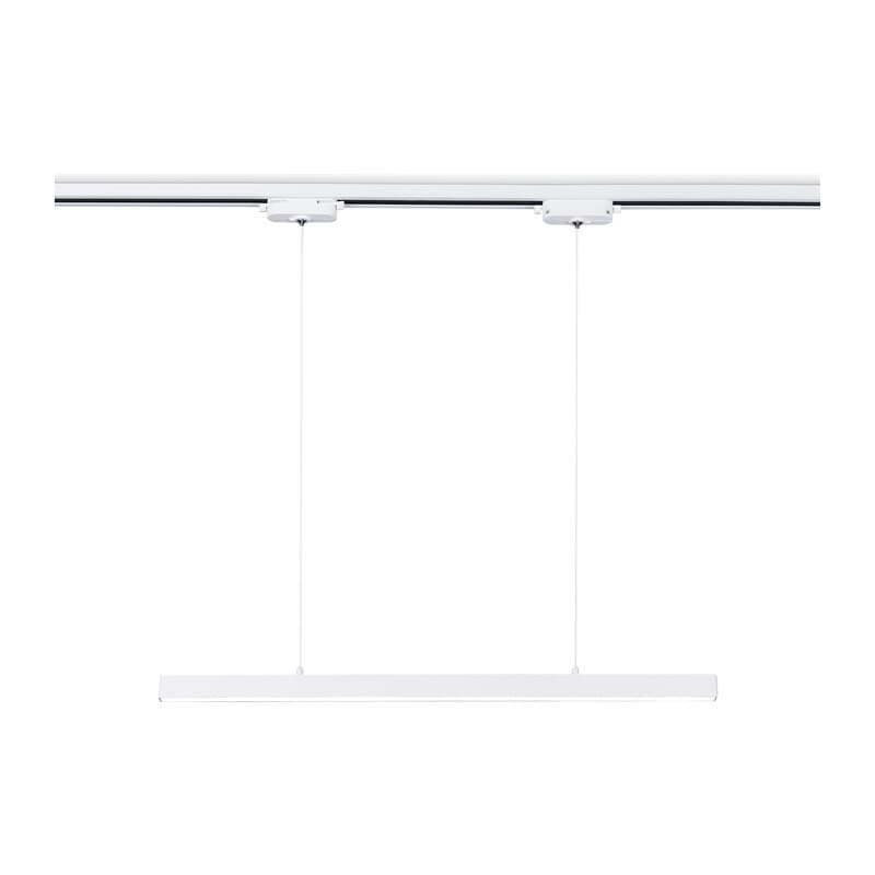 Трековый однофазный подвесной светодиодный светильник GL6783 WH белый LED 24W 4200K 600*22*1025 Ambrella Light 9