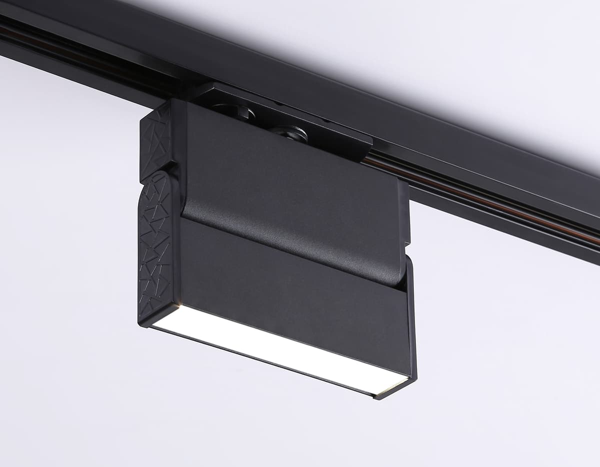 Трековый однофазный светодиодный светильник GL6803 BK черный LED 6W 4200K 115*22*87 Ambrella Light 13