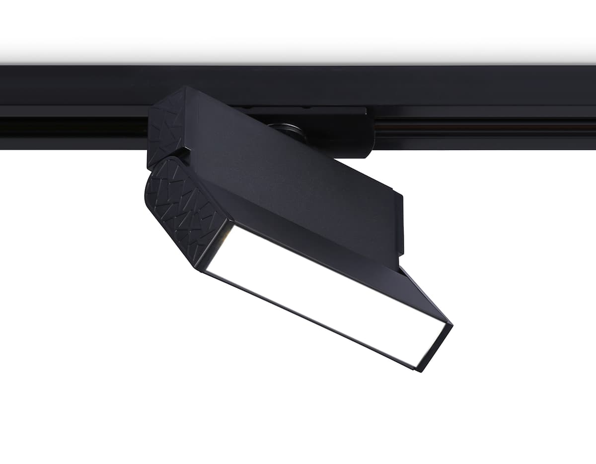 Трековый однофазный светодиодный светильник GL6803 BK черный LED 6W 4200K 115*22*87 Ambrella Light 9