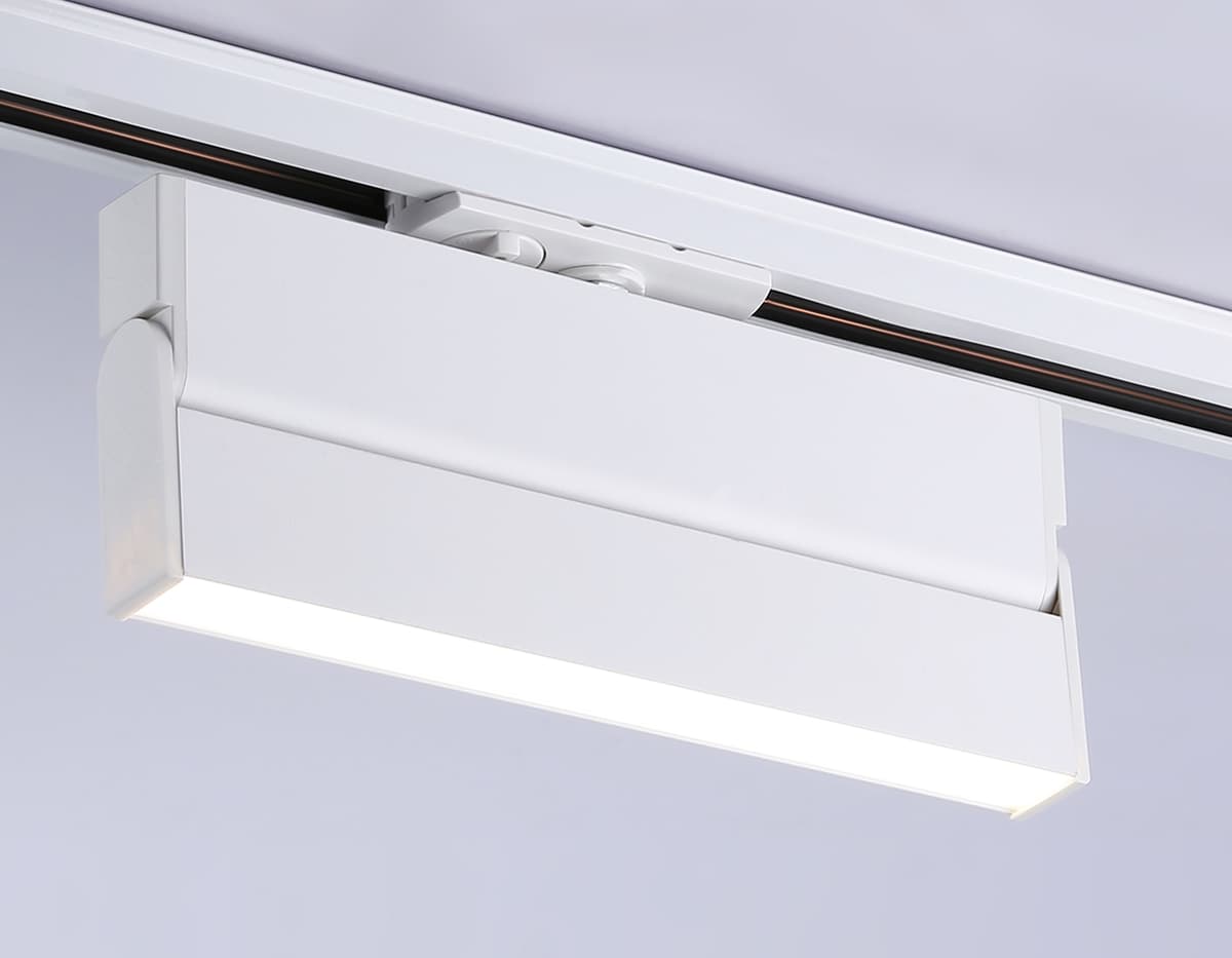 Трековый однофазный светодиодный светильник GL6806 WH белый LED 12W 4200K 230*22*87 Ambrella Light 13