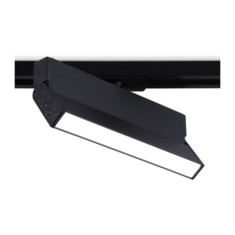 Трековый однофазный светодиодный светильник GL6808 BK черный LED 12W 4200K 230*22*87 Ambrella Light 9