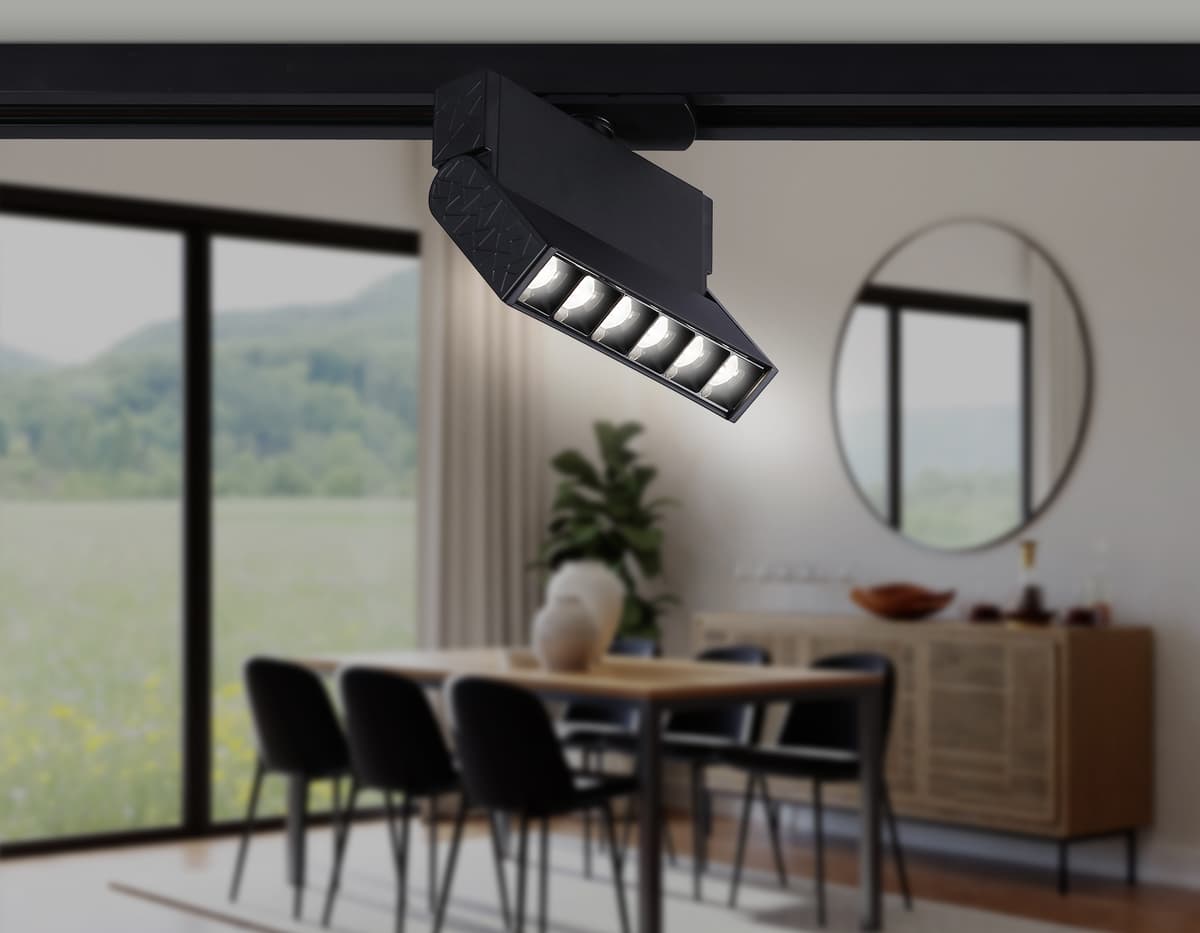 Трековый однофазный светодиодный светильник GL6814 BK черный LED 6W 4200K 24° 115*22*87 Ambrella Light 12