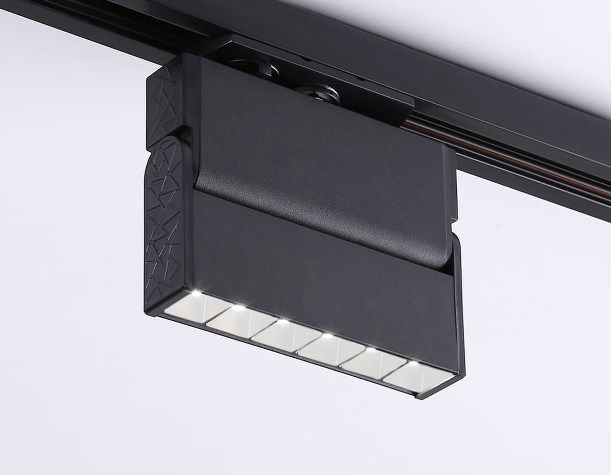Трековый однофазный светодиодный светильник GL6814 BK черный LED 6W 4200K 24° 115*22*87 Ambrella Light 15