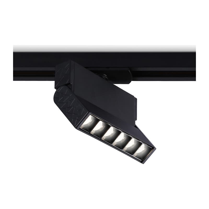 Трековый однофазный светодиодный светильник GL6814 BK черный LED 6W 4200K 24° 115*22*87 Ambrella Light 9