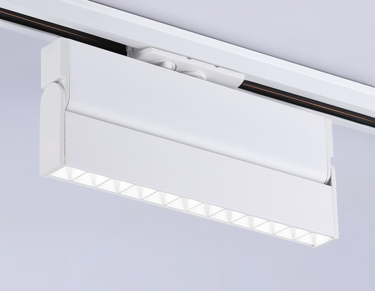 Трековый однофазный светодиодный светильник GL6816 WH белый LED 12W 4200K 24° 230*22*87 Ambrella Light 14