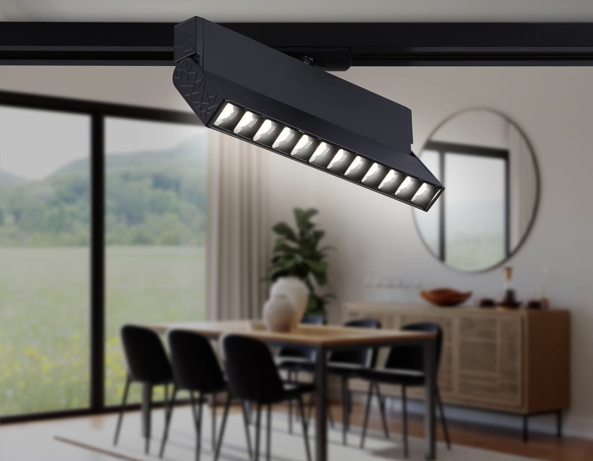 Трековый однофазный светодиодный светильник GL6819 BK черный LED 12W 4200K 24° 230*22*87 Ambrella Light 11