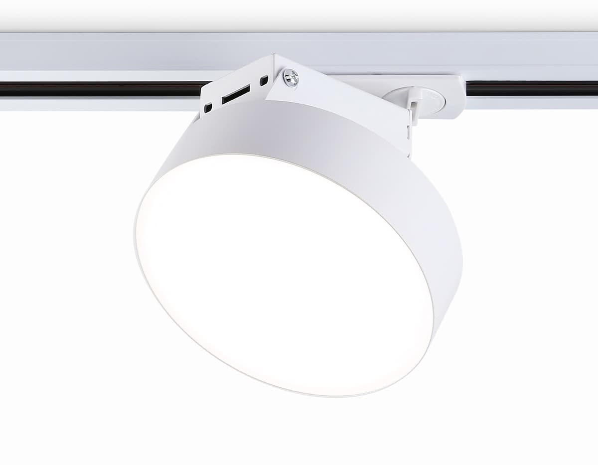 Трековый однофазный светодиодный светильник GL6837 WH белый LED 15W 4200K D115*80 Ambrella Light 8
