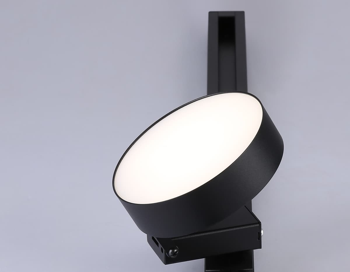 Трековый однофазный светодиодный светильник GL6839 BK черный LED 15W 3000K D115*80 Ambrella Light 11