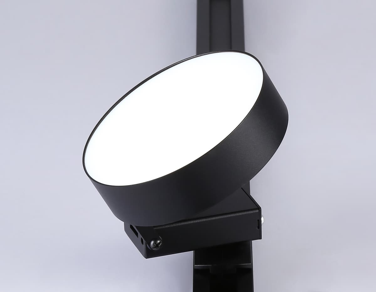 Трековый однофазный светодиодный светильник GL6842 BK черный LED 15W 4200K D115*80 Ambrella Light 11