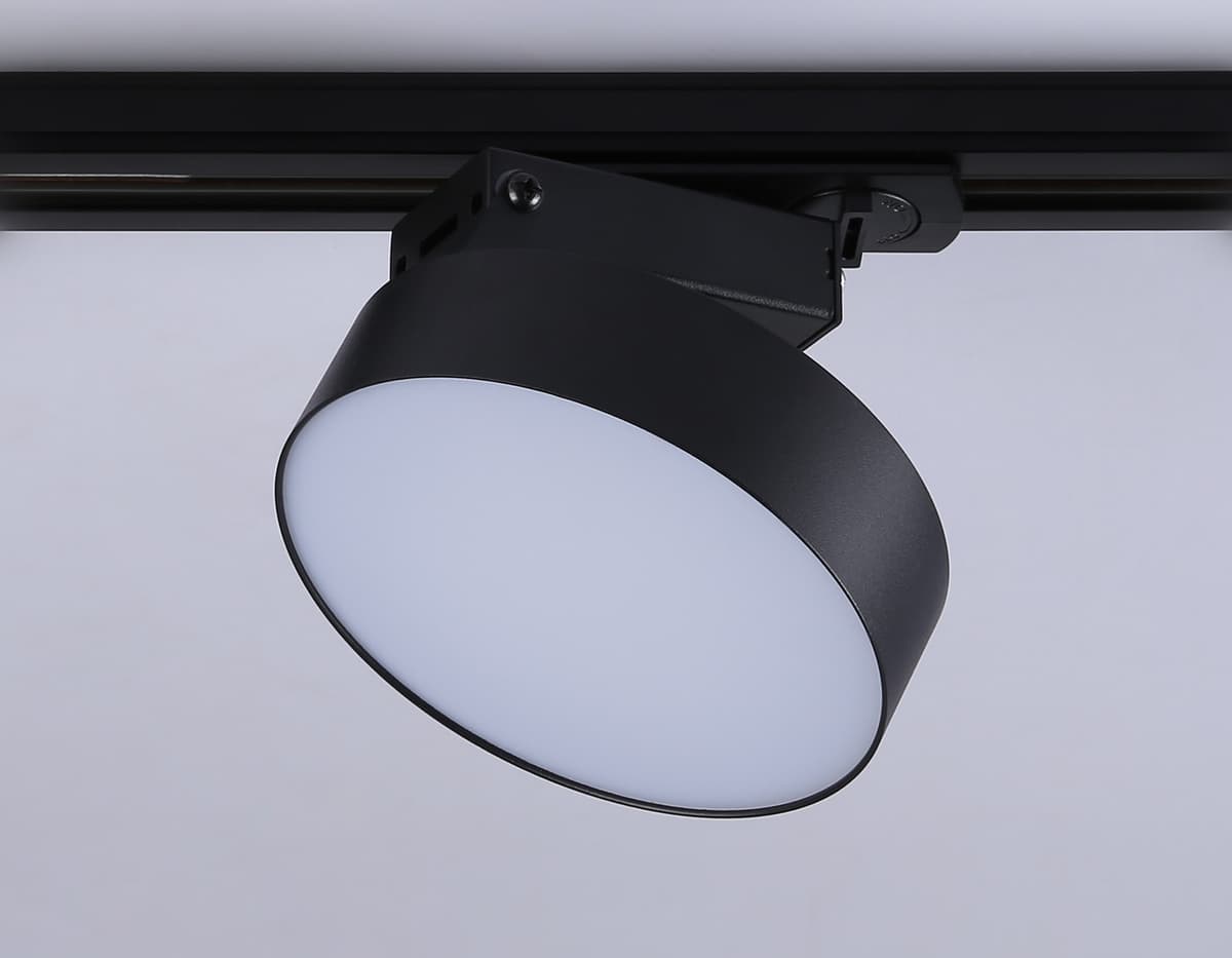 Трековый однофазный светодиодный светильник GL6842 BK черный LED 15W 4200K D115*80 Ambrella Light 14