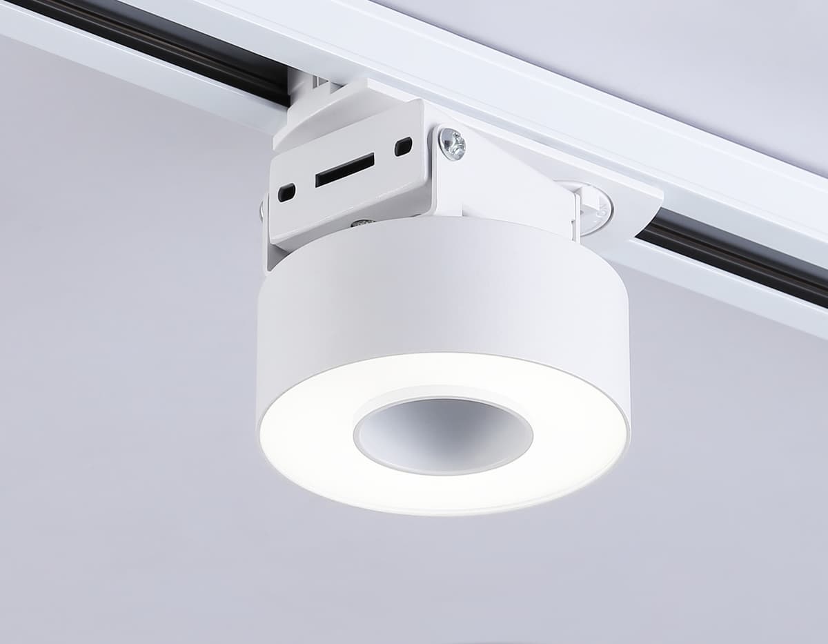 Трековый однофазный светодиодный светильник GL6861 WH белый LED 10W 4200K D75*80 Ambrella Light 11