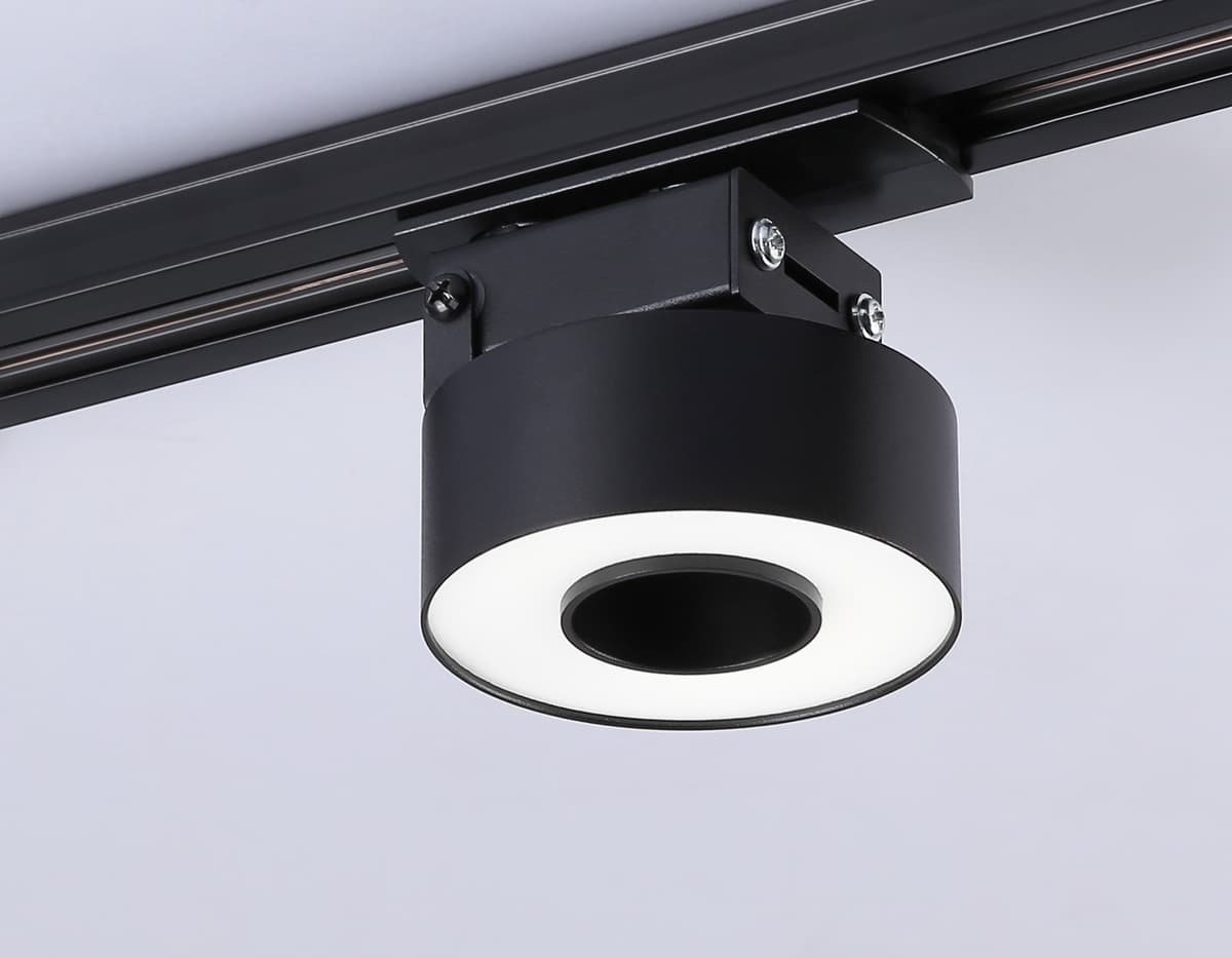 Трековый однофазный светодиодный светильник GL6863 BK черный LED 10W 4200K D75*80 Ambrella Light 11