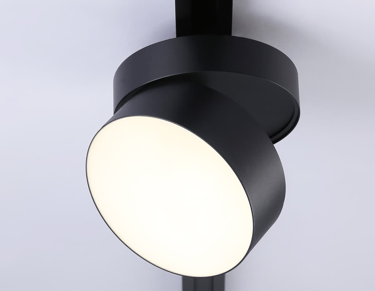 Трековый однофазный светодиодный светильник GL6877 BK черный LED 16W 3000K D115*90 Ambrella Light 10