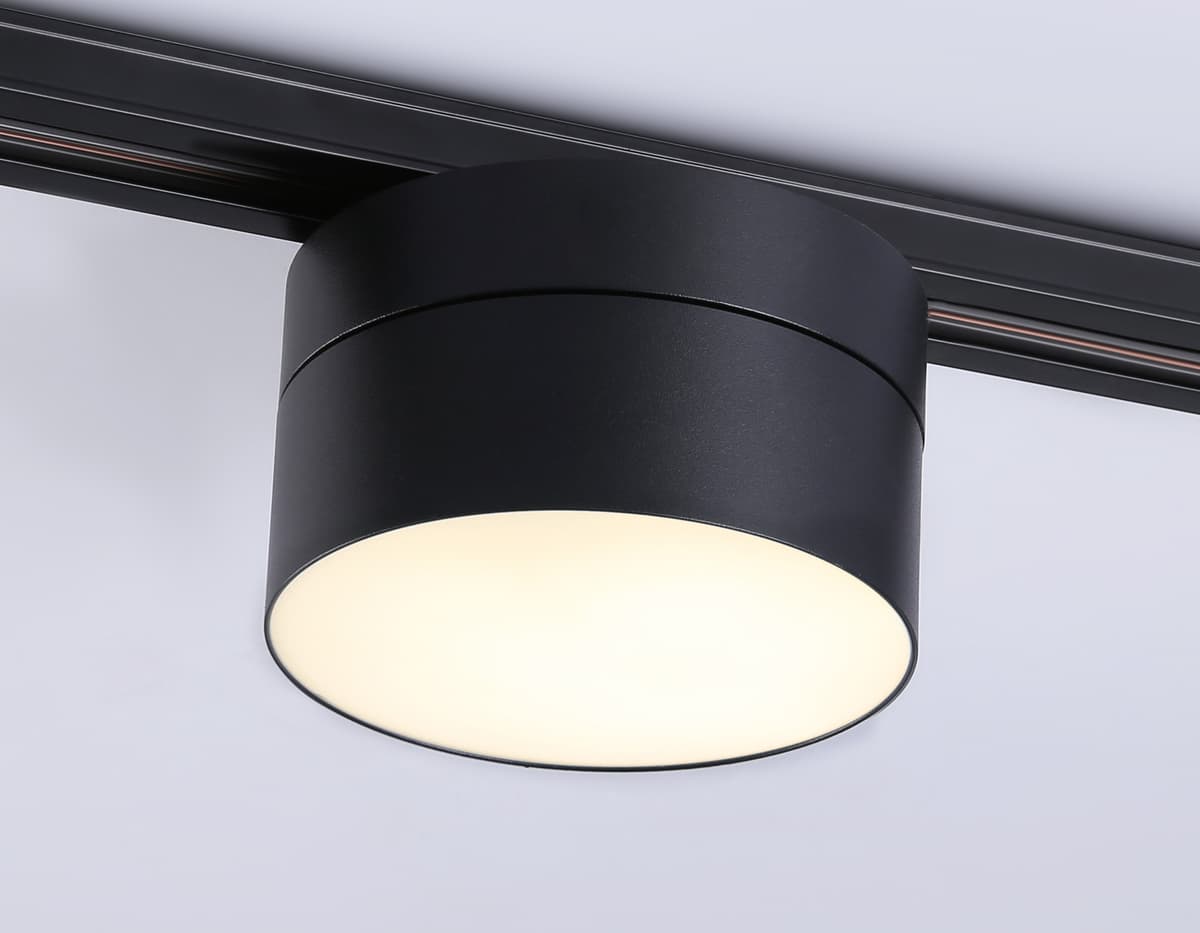 Трековый однофазный светодиодный светильник GL6877 BK черный LED 16W 3000K D115*90 Ambrella Light 11