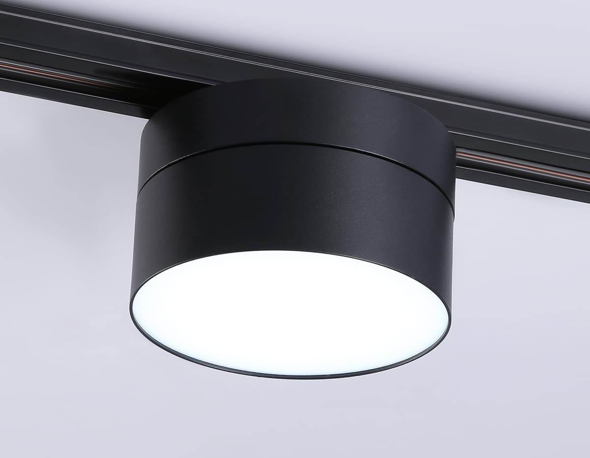 Трековый однофазный светодиодный светильник GL6879 BK черный LED 16W 4200K D115*90 Ambrella Light 10