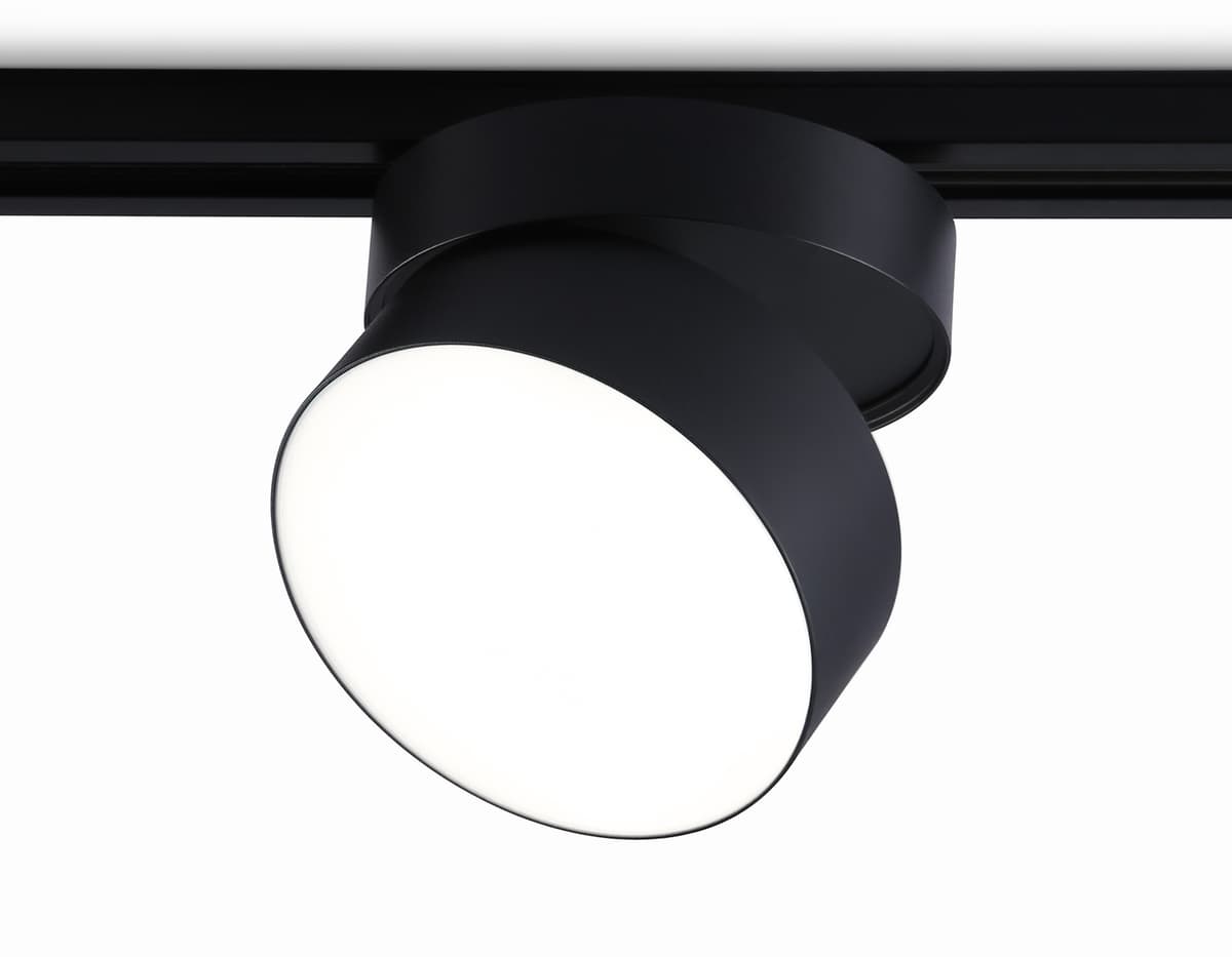 Трековый однофазный светодиодный светильник GL6879 BK черный LED 16W 4200K D115*90 Ambrella Light 6