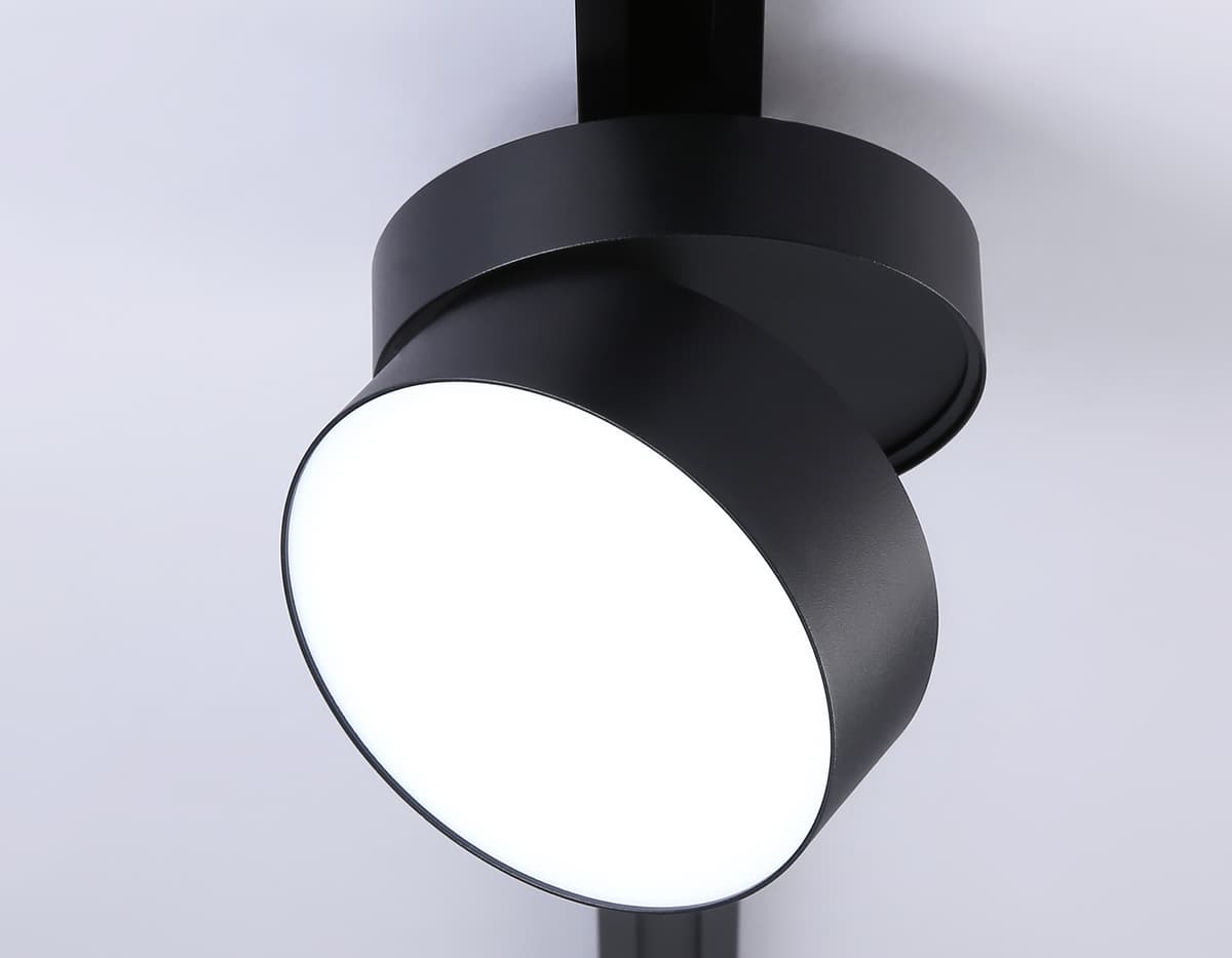 Трековый однофазный светодиодный светильник GL6879 BK черный LED 16W 4200K D115*90 Ambrella Light 9
