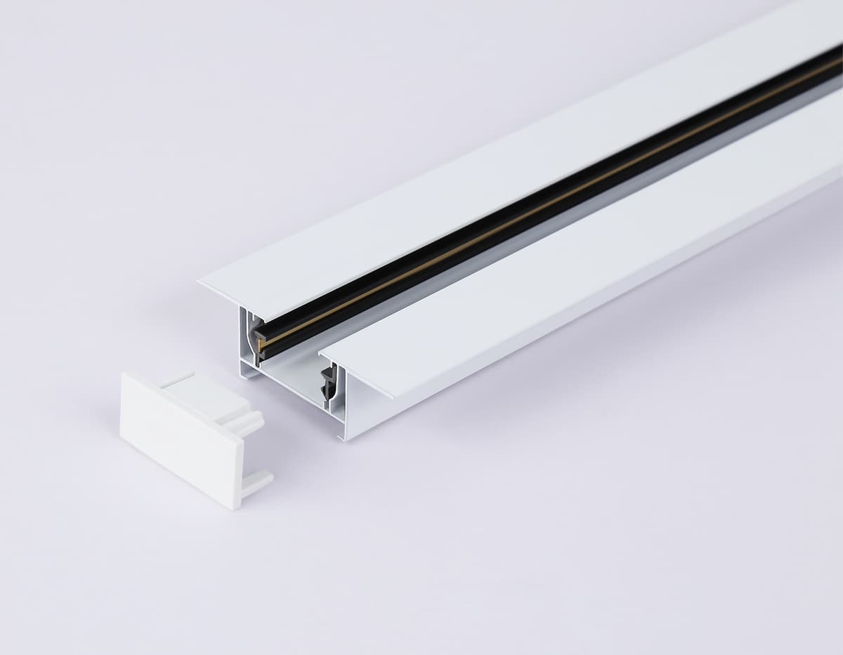 Шинопровод встраиваемый однофазный 2m Standard system 220V Plus GL7123 WH белый IP20 Standard 220V NEW 2000*58.6*18 Ambrella Light 11