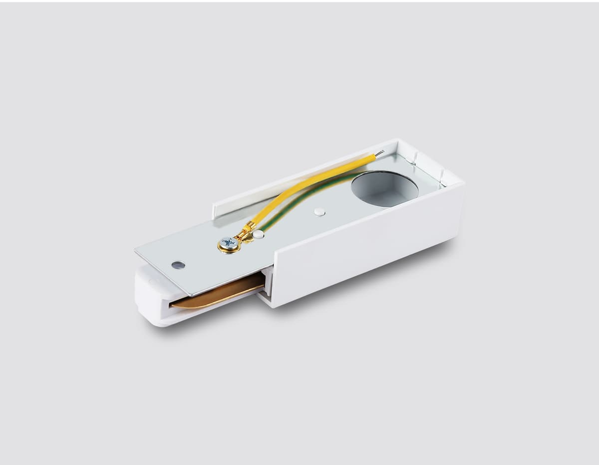 Ввод питания для накладного шинопровода Standard 220V Plus GL7151 WH белый ввод питания IP20 Standard 220V NEW 108*35*20 Ambrella Light 7