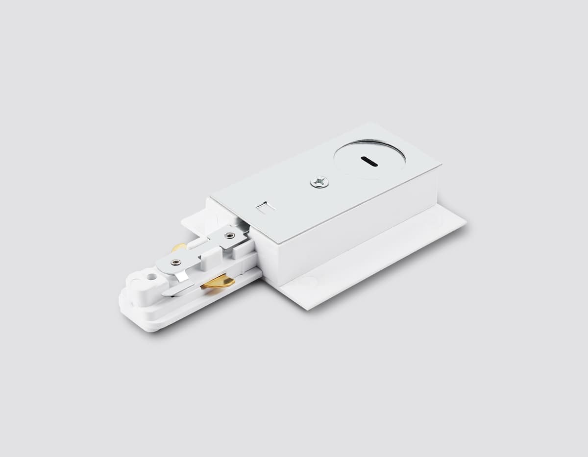 Ввод питания для встраиваемого шинопровода Standard 220V Plus GL7155 WH белый ввод питания IP20 Standard 220V NEW 108*58.6*18 Ambrella Light 7
