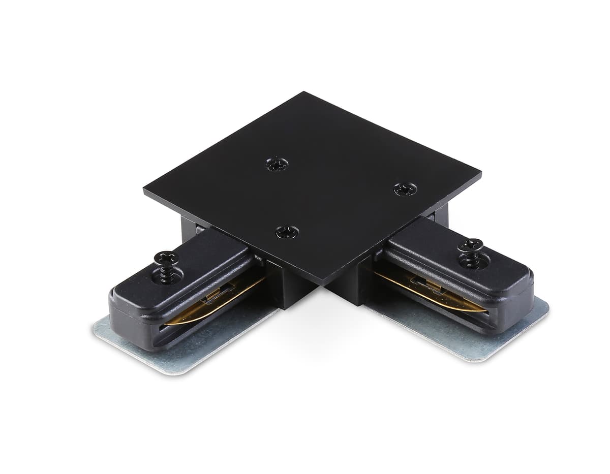 Коннектор питания угловой для шинопровода Standard 220V Plus GL7166 BK черный коннектор угловой встраеваемый для шинопровода Standard 220V NEW 70*70*20 Ambrella Light 5