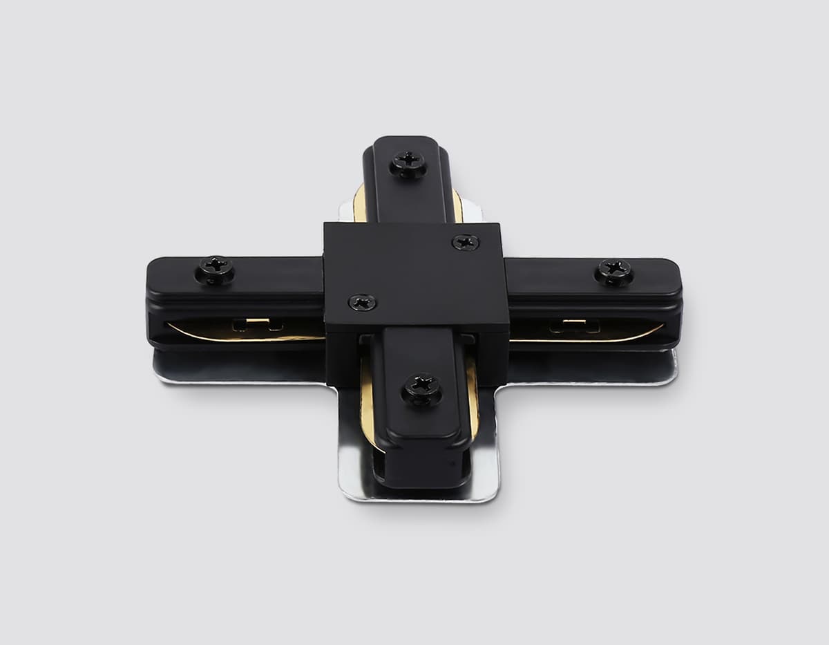 Коннектор Х-образный для однофазного шинопровода Standard 220V Plus GL7172 BK черный матовый коннектор Х-образный для однофазного шинопровода Standard 220V NEW 105*105*20 Ambrella Light 7
