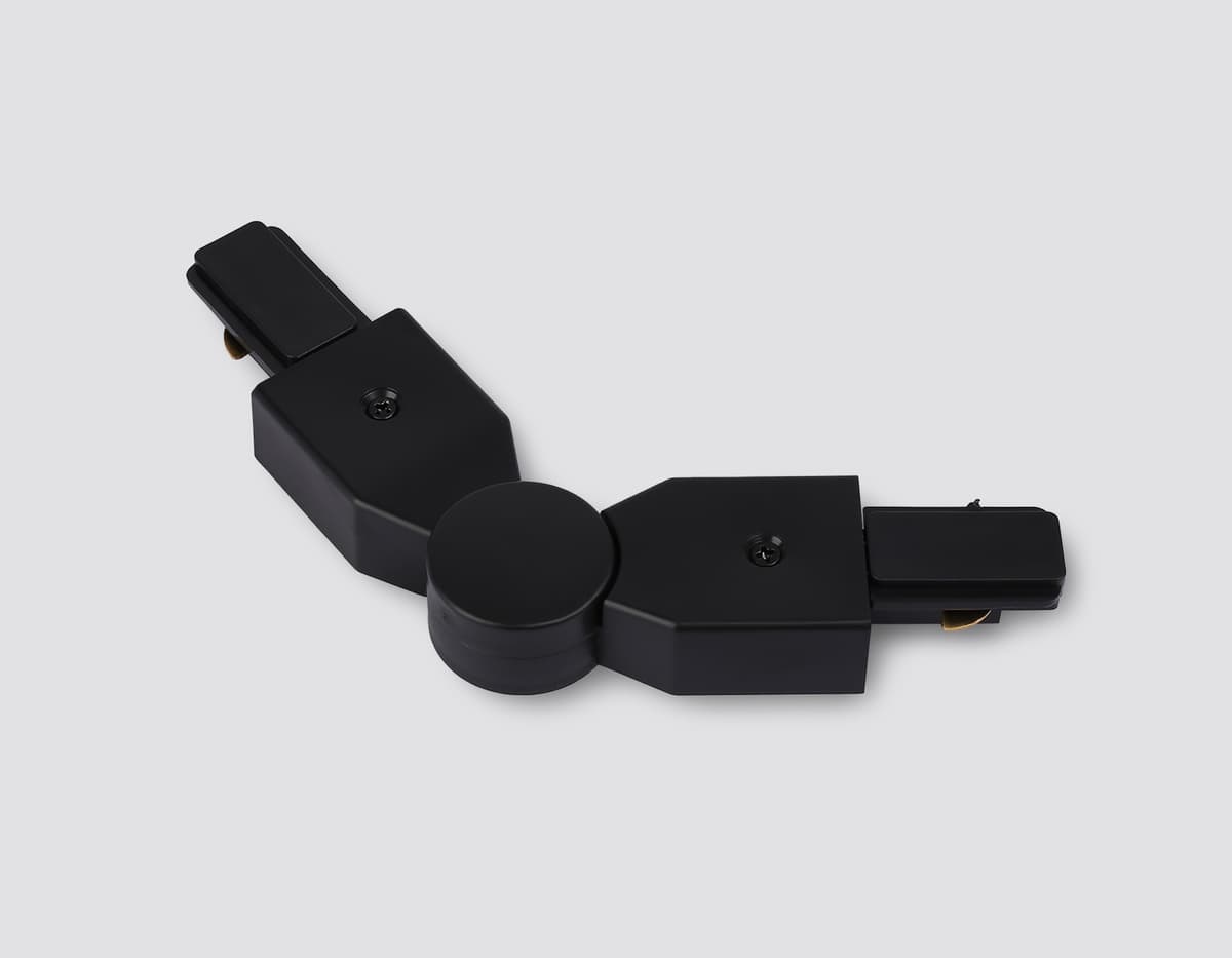 Коннектор поворотный шарнирный для однофазного шинопровода Standard 220V Plus GL7180 BK черный матовый коннектор поворотный шарнирный для однофазного шинопровода Standard 220V NEW 285*35*20 Ambrella Light 9