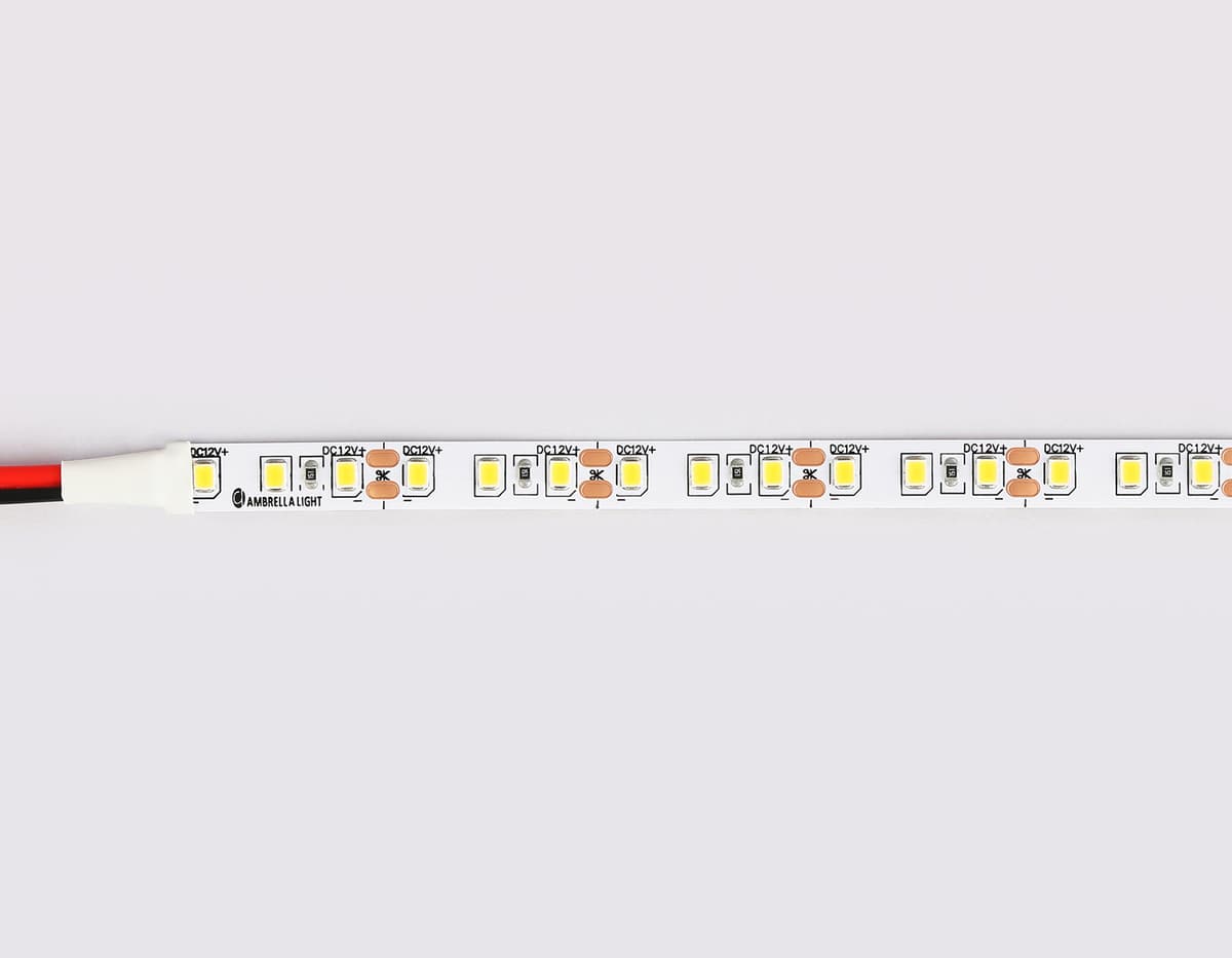 Светодиодная лента Ambrella Light GS1101 2835 120Led /9.6W m/ 12V IP20 3000K 5m/кратность резки 25mm GS1101 2835 120Led/ 9.6W m/ 12V IP20 3000K/ 5000*8*1.2mm (2 конт.) Ambrella Light 13