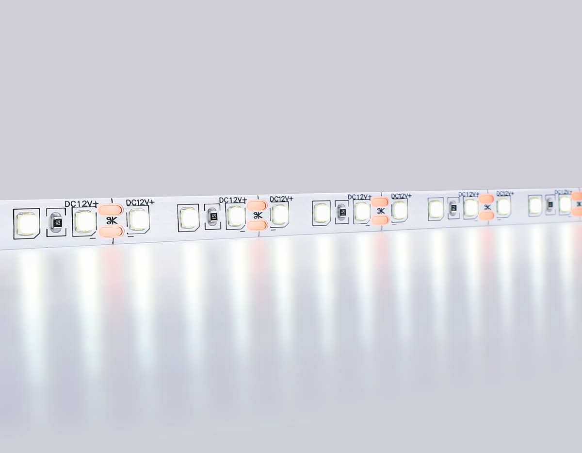 Светодиодная лента Ambrella Light GS1203 2835 120Led /9.6W m/ 12V IP65 6500K 5m/кратность резки 25mm GS1203 2835 120Led/ 9.6W m/ 12V IP65 6500K/ 5000*8*2.27mm (2 конт.) Ambrella Light 11
