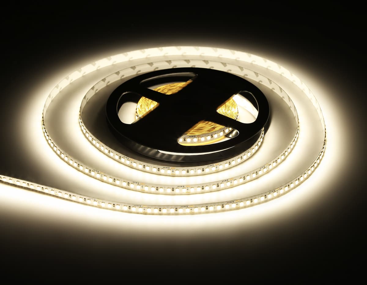 Светодиодная лента Ambrella Light GS1302 2835 180Led /14.4W m/12V IP20 4500K 5m/кратность резки 33mm GS1302 2835 180Led/ 14.4W m/ 12V IP20 4500K/ 5000*8*1.2mm (2 конт.) Ambrella Light 17