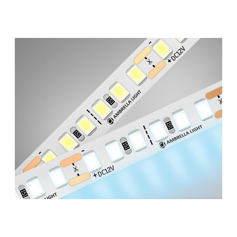 Светодиодная лента Ambrella Light GS1303 2835 180Led /14.4W m/12V IP20 6500K 5m/кратность резки 33mm GS1303 2835 180Led/ 14.4W m/ 12V IP20 6500K/ 5000*8*1.2mm (2 конт.) Ambrella Light 9