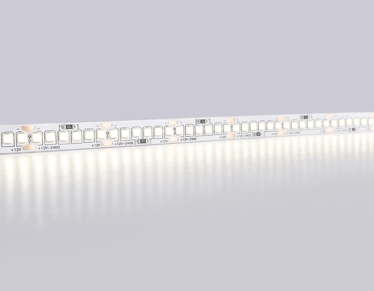 Светодиодная лента Ambrella Light GS1502 2835 240Led /19.2W m/12V IP20 4500K 5m/кратность резки 25mm GS1502 2835 240Led/ 19.2W m/ 12V IP20 4500K/ 5000*10*1.2mm (2 конт.) Ambrella Light 11