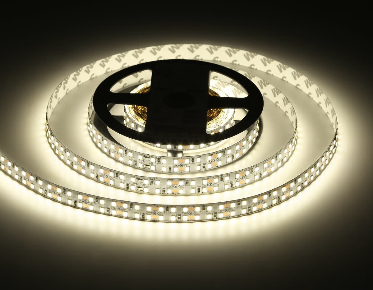 Светодиодная лента двухрядная Ambrella Light GS1602 2835 240Led /19.2W m/ 12V IP20 4500K 5m GS1602 2835 240Led/ 19.2W m/ 12V IP20 4500K/ 5000*14*1.2mm (2 конт.) Ambrella Light 17