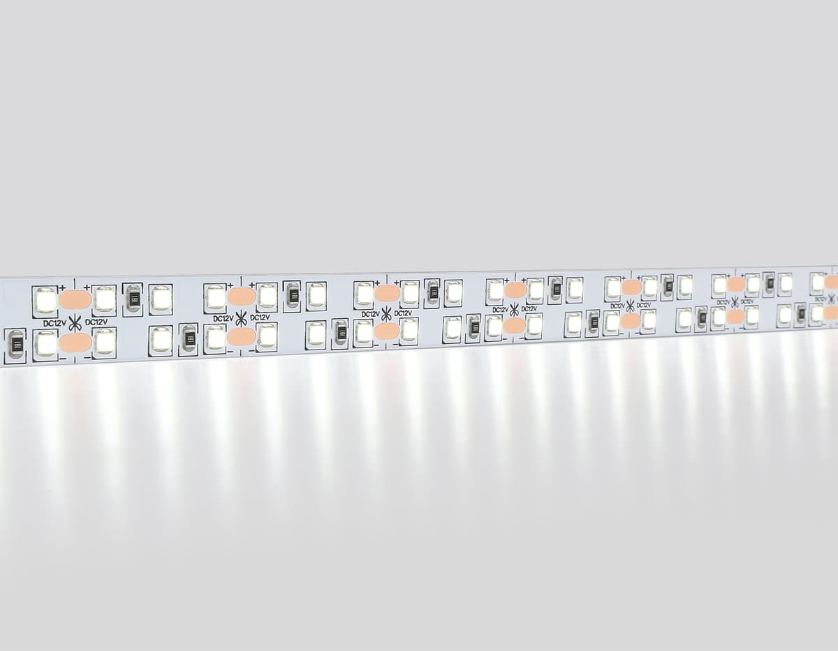 Светодиодная лента двухрядная Ambrella Light GS1603 2835 240Led /19.2W m/ 12V IP20 6500K 5m GS1603 2835 240Led/ 19.2W m/ 12V IP20 6500K/ 5000*14*1.2mm (2 конт.) Ambrella Light 11