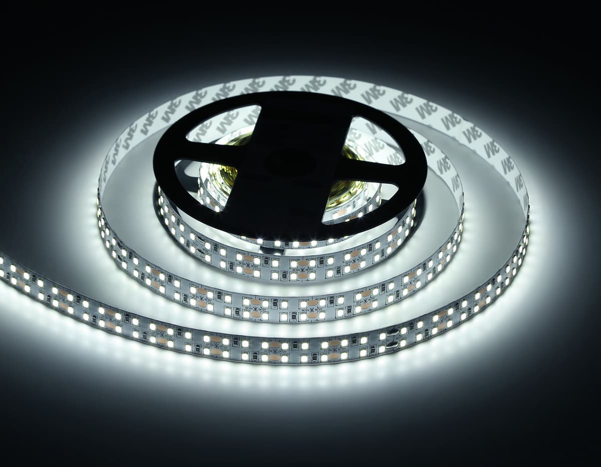 Светодиодная лента двухрядная Ambrella Light GS1603 2835 240Led /19.2W m/ 12V IP20 6500K 5m GS1603 2835 240Led/ 19.2W m/ 12V IP20 6500K/ 5000*14*1.2mm (2 конт.) Ambrella Light 17