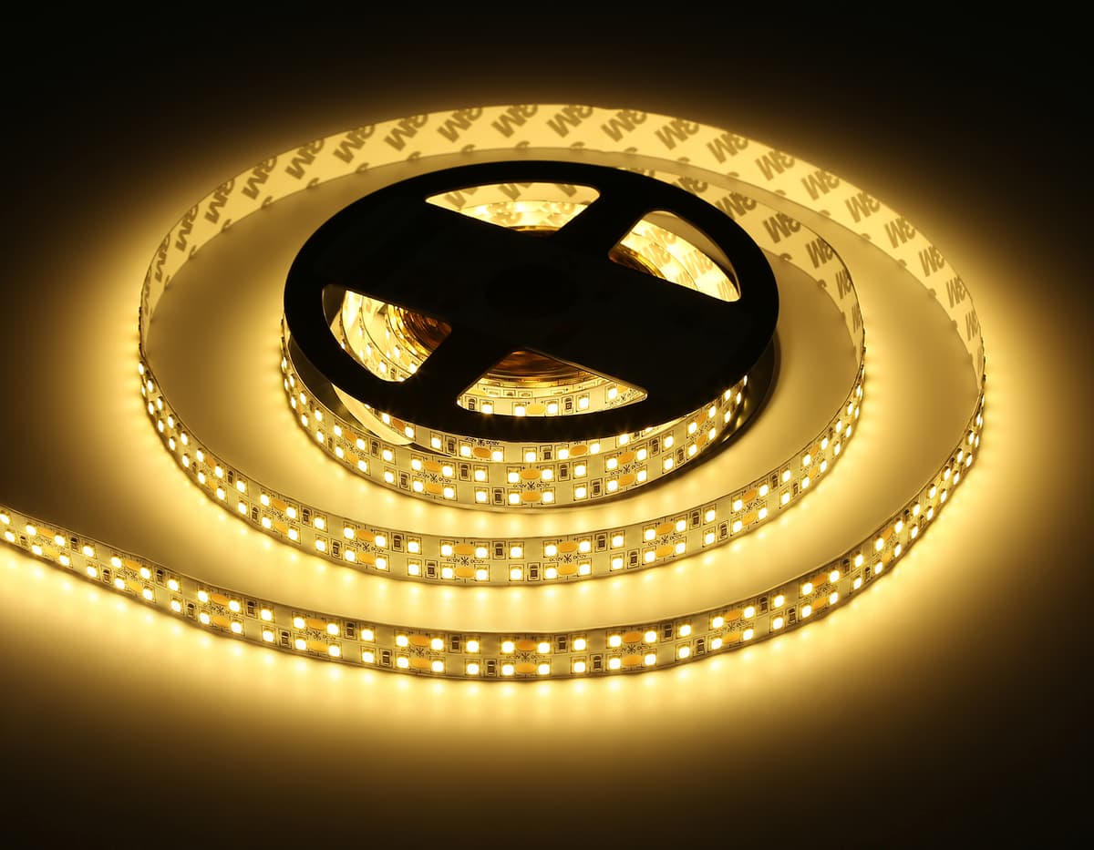 Светодиодная лента двухрядная Ambrella Light GS1701 2835 240Led /24W m/ 12V IP20 3000K 5m GS1701 2835 240Led/ 24W m/ 12V IP20 3000K/ 5000*10*1.2mm (2 конт.) Ambrella Light 17