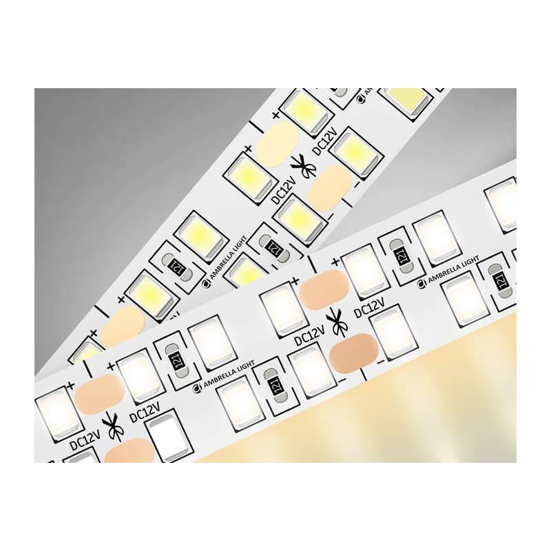 Светодиодная лента двухрядная Ambrella Light GS1701 2835 240Led /24W m/ 12V IP20 3000K 5m GS1701 2835 240Led/ 24W m/ 12V IP20 3000K/ 5000*10*1.2mm (2 конт.) Ambrella Light 9