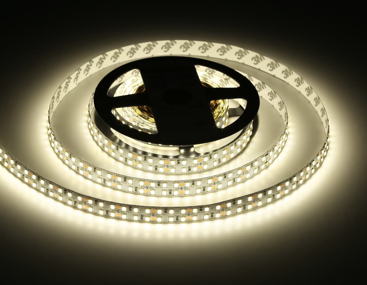 Светодиодная лента двухрядная Ambrella Light GS1702 2835 240Led /24W m/ 12V IP20 4500K 5m GS1702 2835 240Led/ 24W m/ 12V IP20 4500K/ 5000*14*1.2mm (2 конт.) Ambrella Light 17