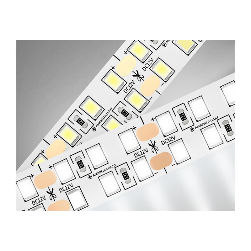 Светодиодная лента двухрядная Ambrella Light GS1702 2835 240Led /24W m/ 12V IP20 4500K 5m GS1702 2835 240Led/ 24W m/ 12V IP20 4500K/ 5000*14*1.2mm (2 конт.) Ambrella Light 9