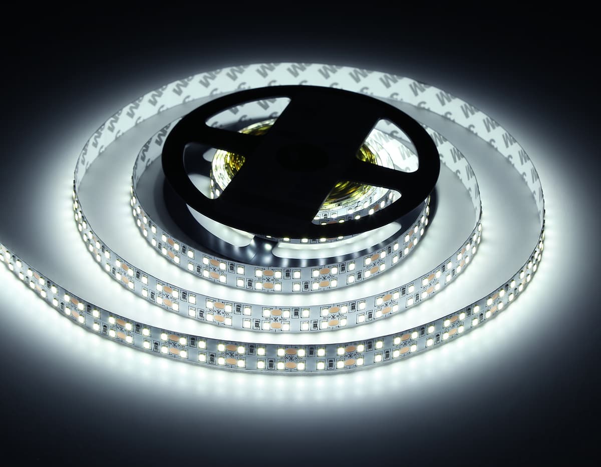 Светодиодная лента двухрядная Ambrella Light GS1703 2835 240Led /24W m/ 12V IP20 6500K 5m GS1703 2835 240Led/ 24W m/ 12V IP20 6500K/ 5000*10*1.2mm (2 конт.) Ambrella Light 17