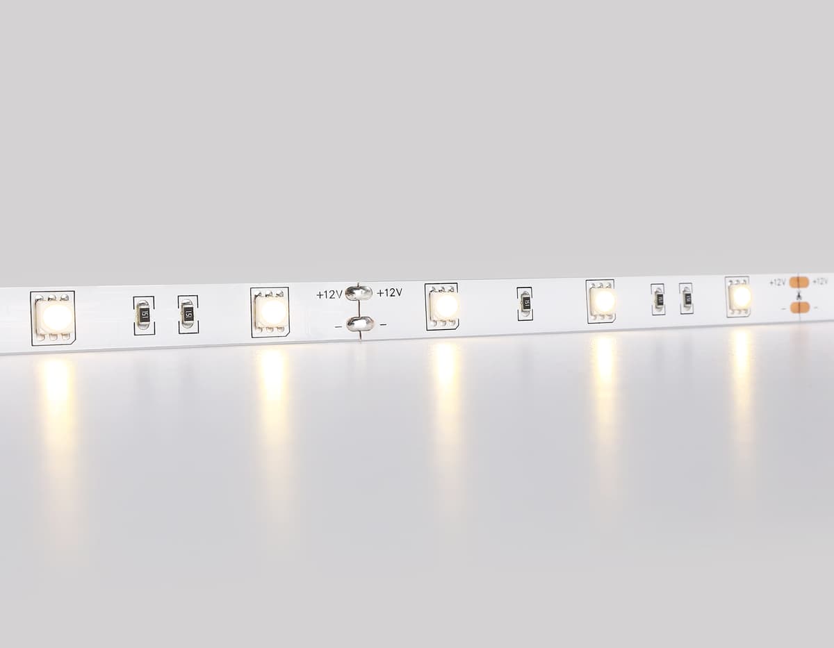 Светодиодная лента Ambrella Light GS1801 5050 30Led /7.2W m/ 12V IP20 3000K 5m GS1801 5050 30Led/ 7.2W m/ 12V IP20 3000K/ 5000*10*1.87mm (2 конт.) Ambrella Light 11