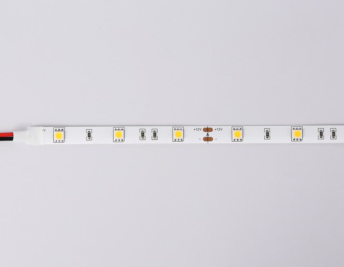 Светодиодная лента Ambrella Light GS1801 5050 30Led /7.2W m/ 12V IP20 3000K 5m GS1801 5050 30Led/ 7.2W m/ 12V IP20 3000K/ 5000*10*1.87mm (2 конт.) Ambrella Light 13